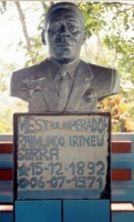 Bust of M.Irineu in tomb