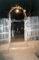 Entrance to Barquinha church, Rio Branco